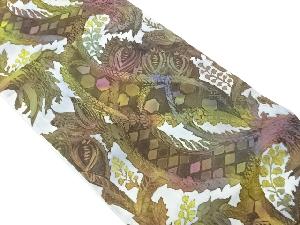 ふくれ織花唐草模様袋帯